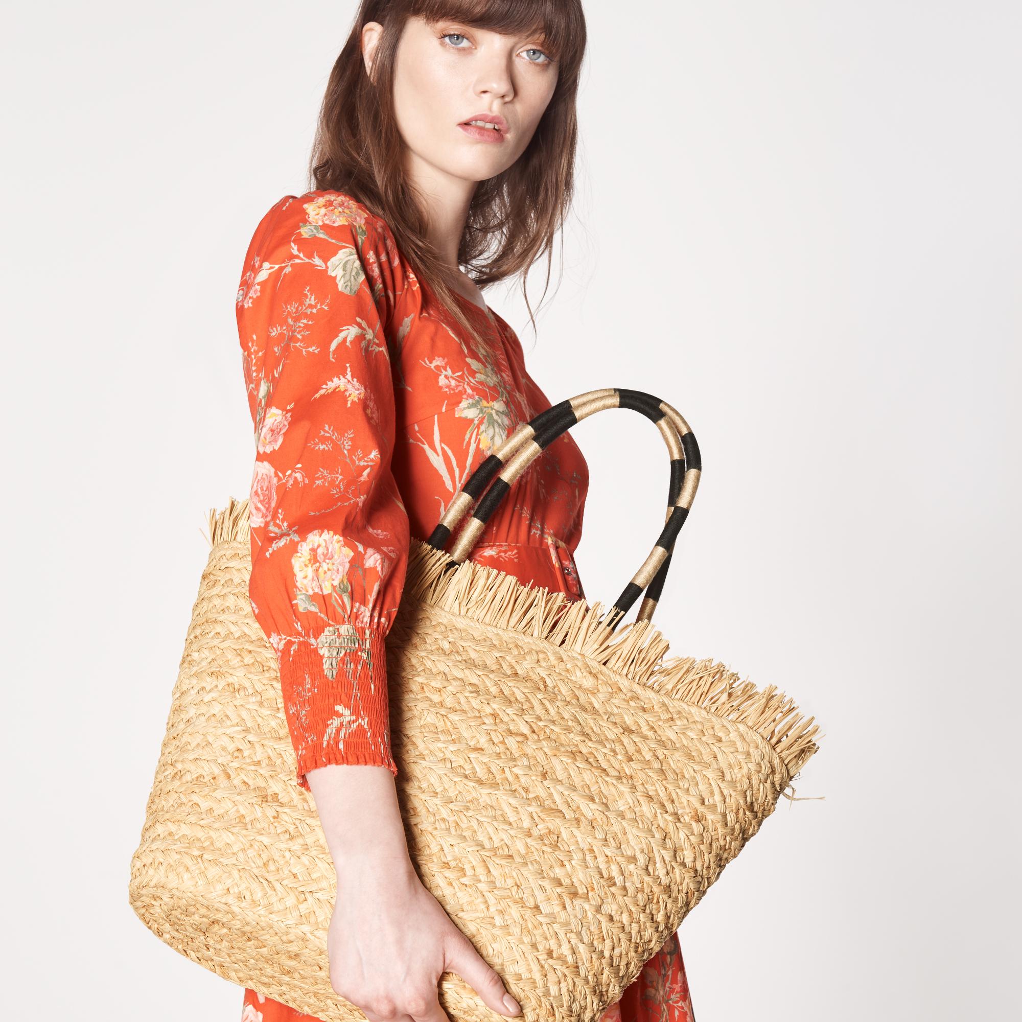 Lk bennett straw discount bag